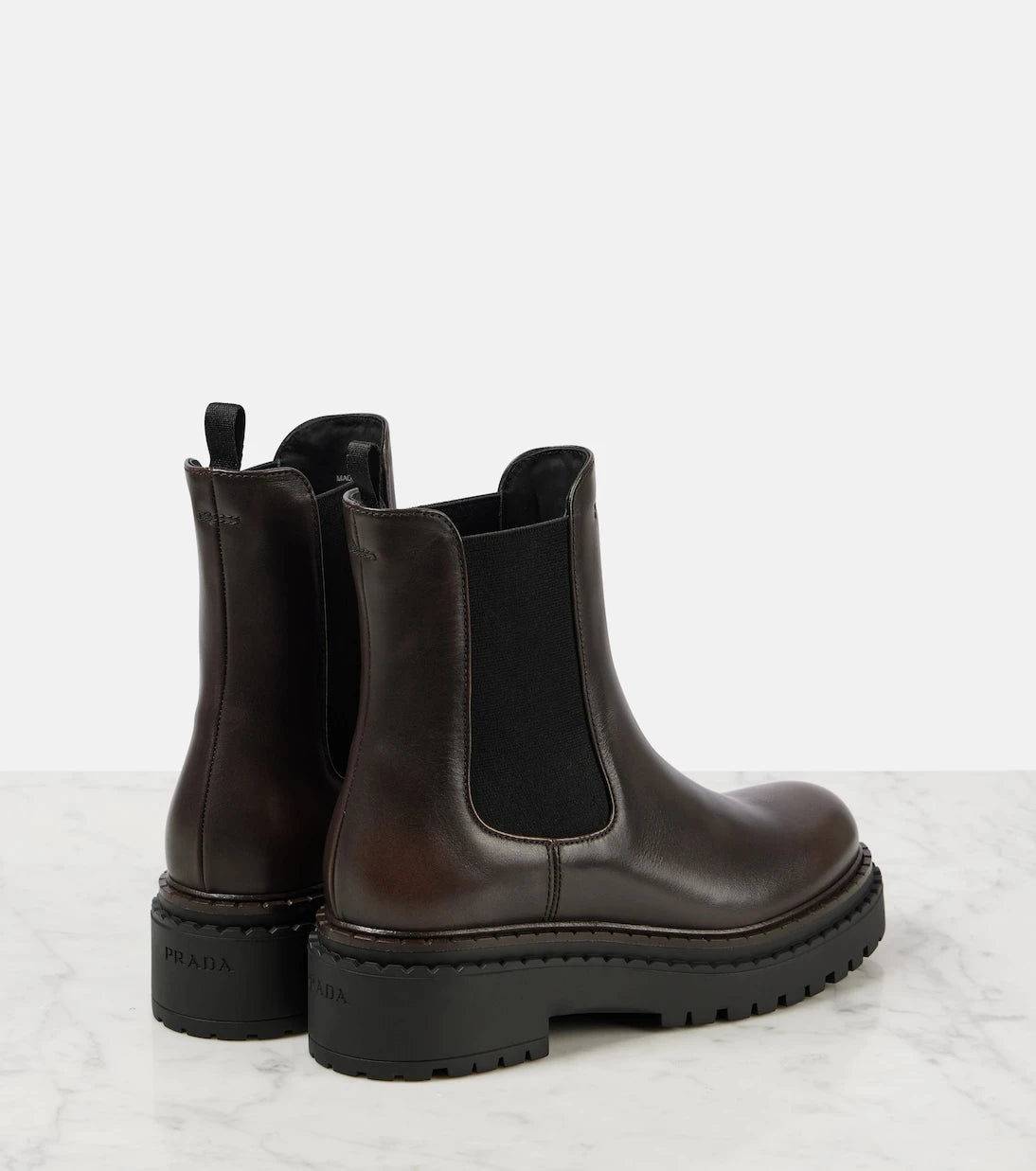 Prada - Leather Chelsea boots
