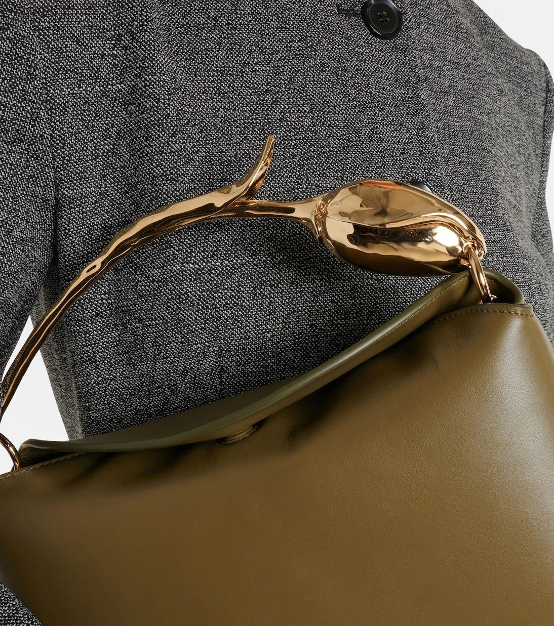 Erdem - Bloom Medium leather top-handle bag