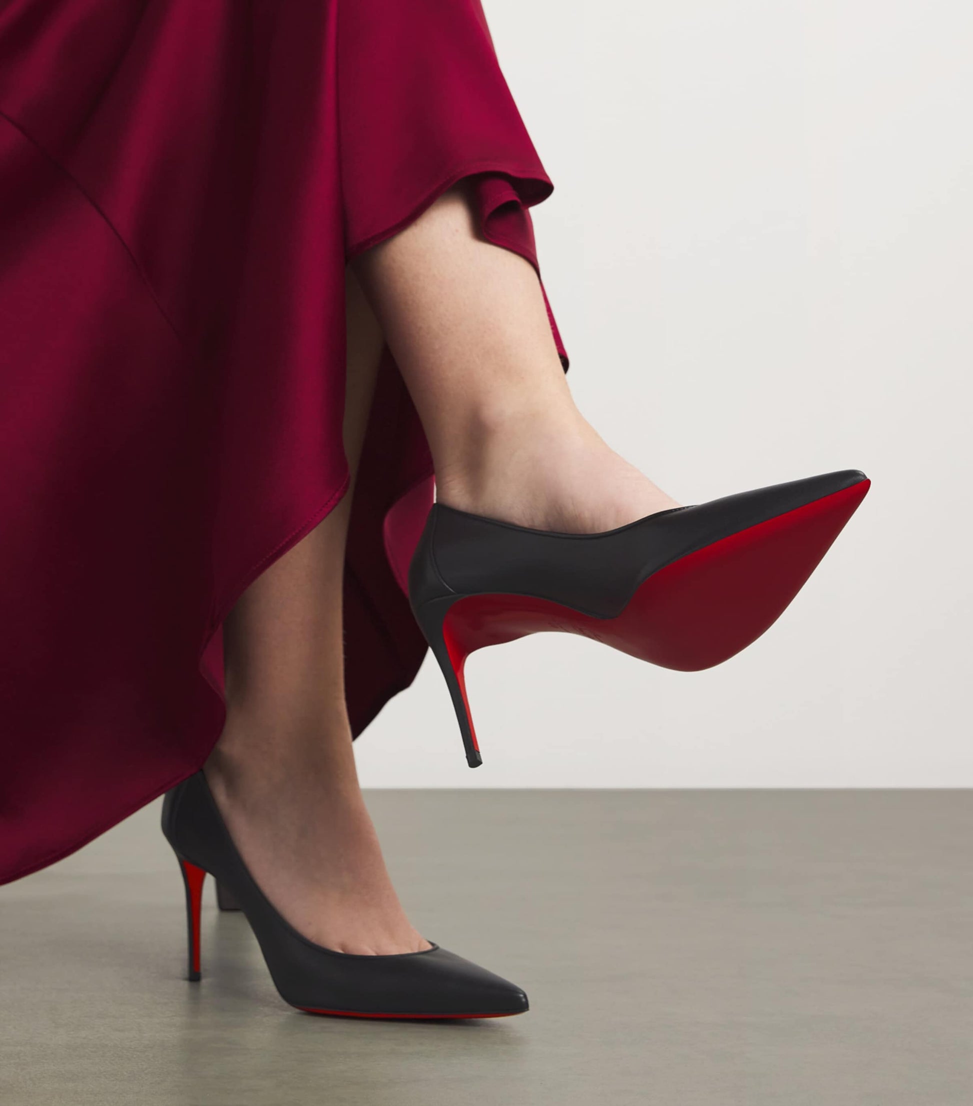 Christian Louboutin Black Sporty Kate Nappa Pumps 85