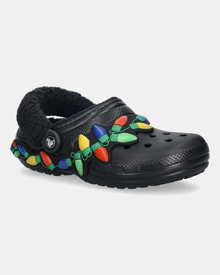 Crocs Classic Lined Holiday Lights Clog
