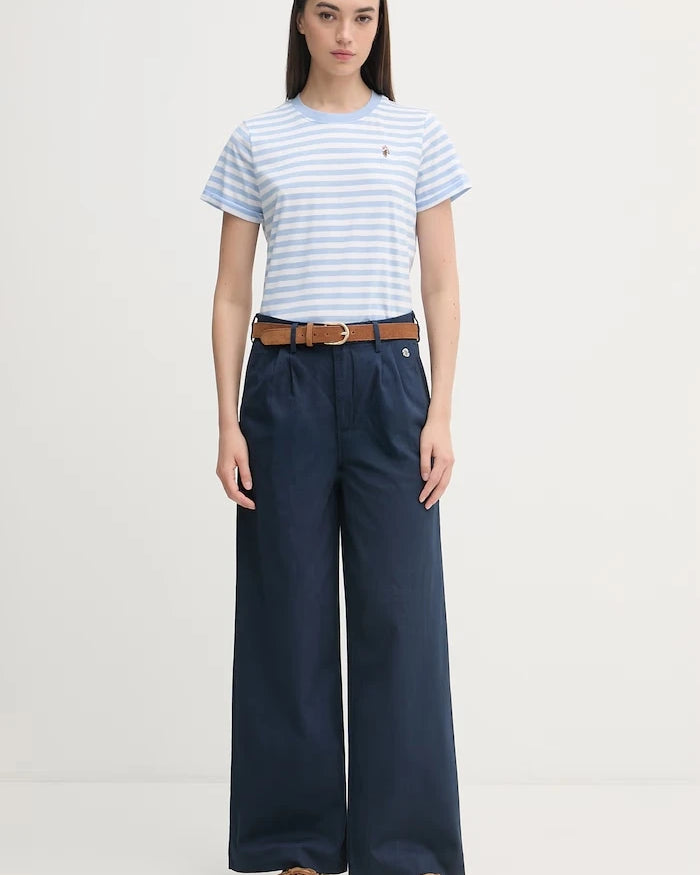U.S. Polo Assn. Kadın Pamuklu Pantolon FULL LENGTH WIDE LEG