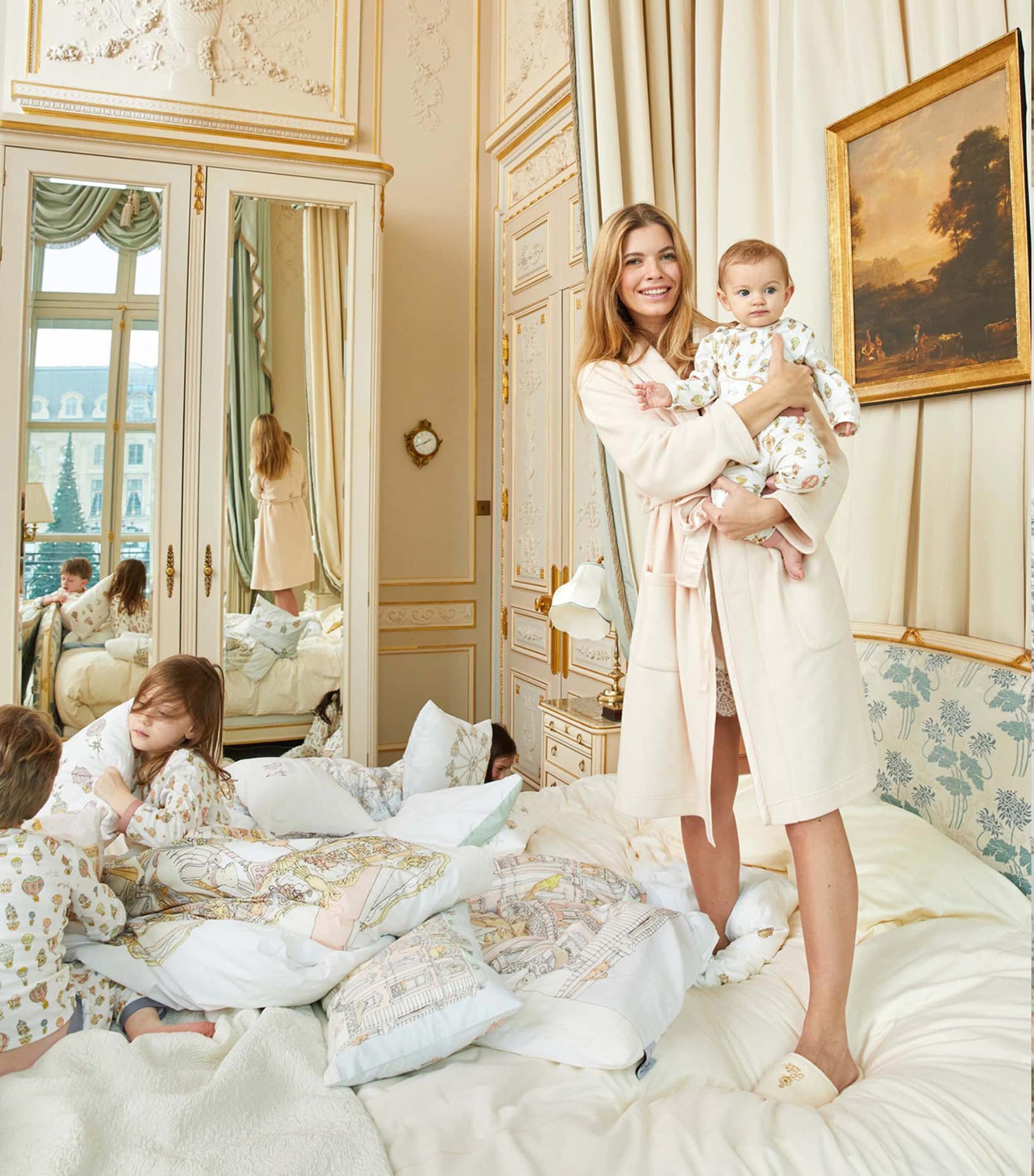 Printed Bib, Blanket and All-In-One Set (3-6 Months)