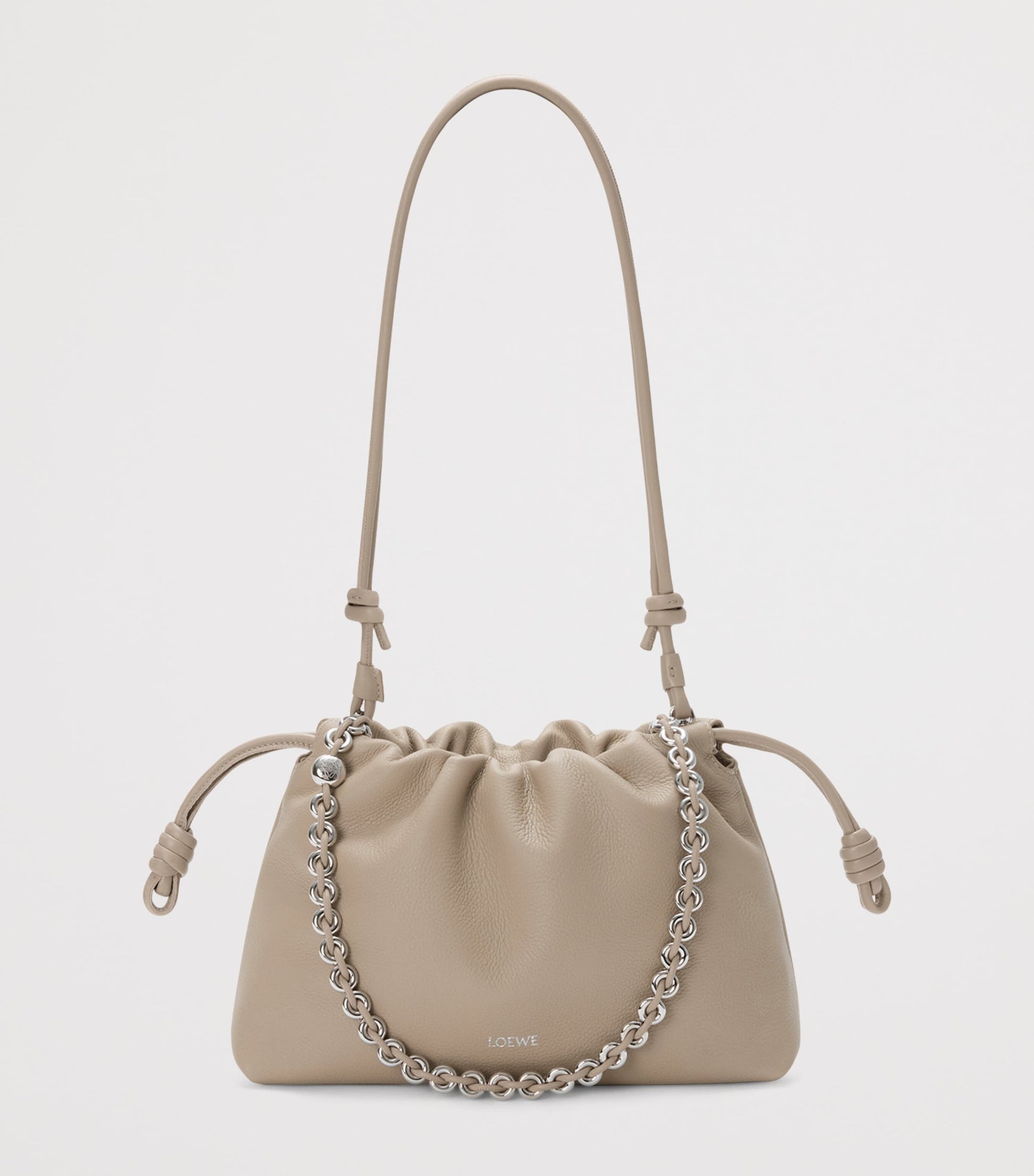 Medium Leather Flamenco Shoulder Bag