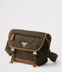 Prada Medium Leather and Re-Nylon Messenger Bag