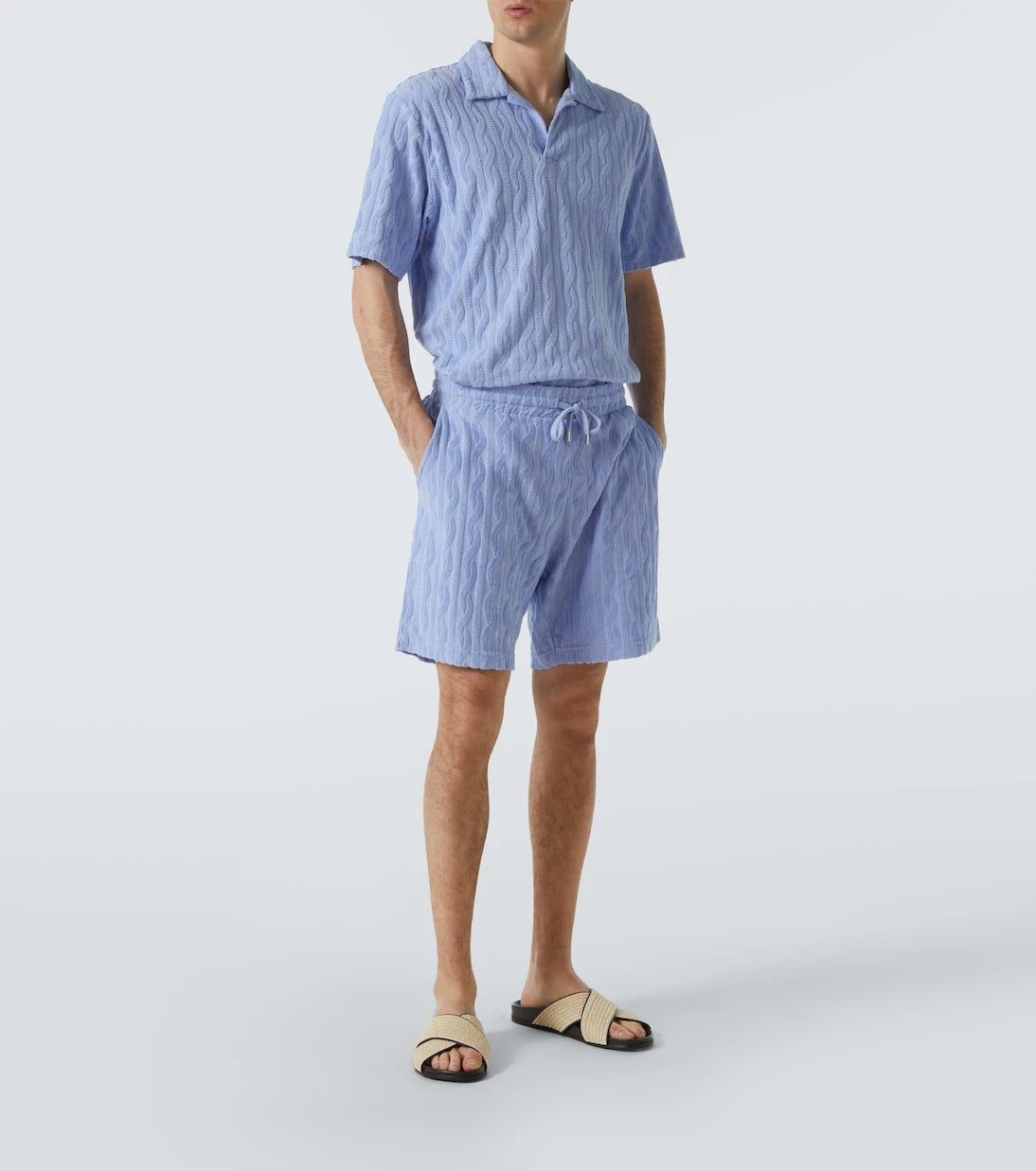 Frescobol Carioca - Faustino cotton terry polo shirt