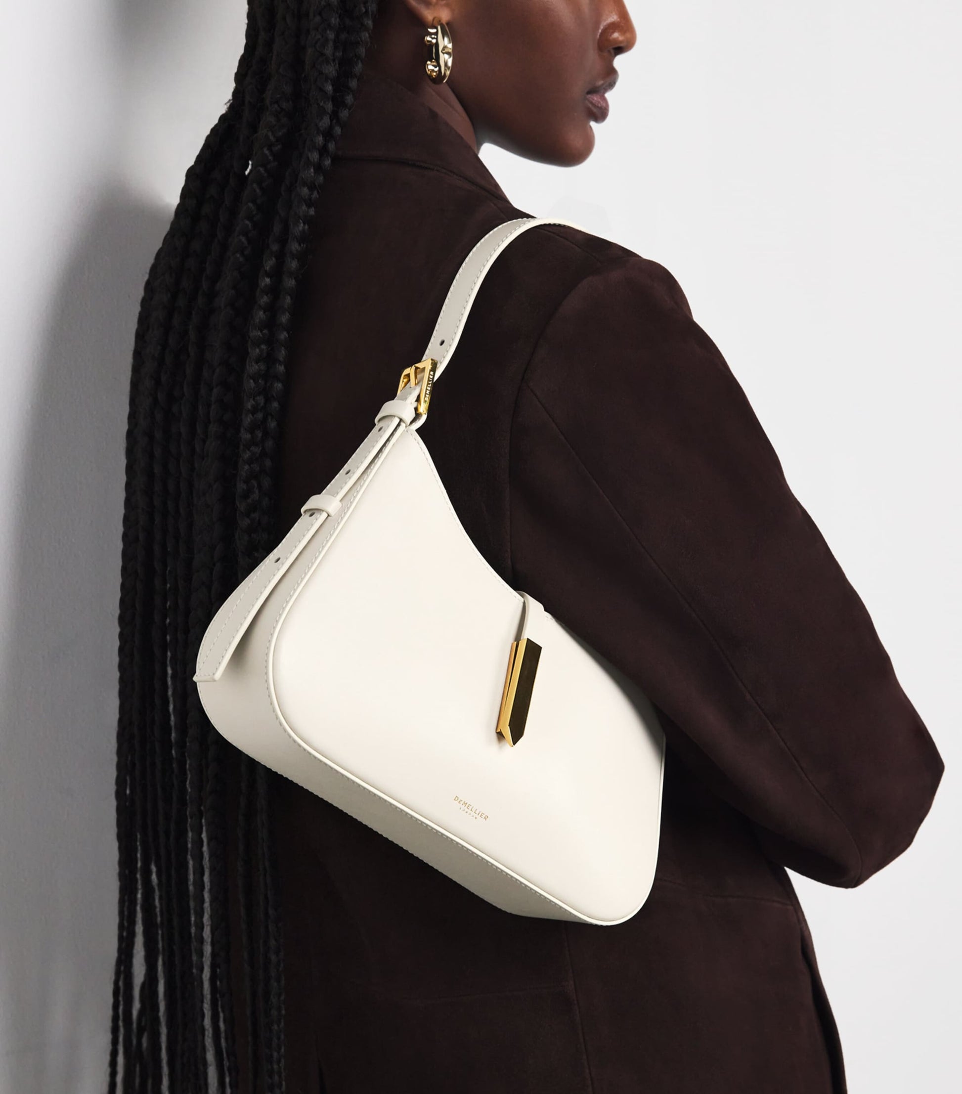 Ivory Leather Tokyo Shoulder Bag
