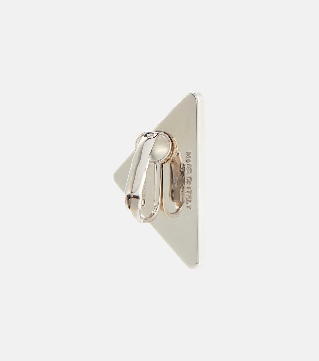 Prada - Logo clip-on single earring