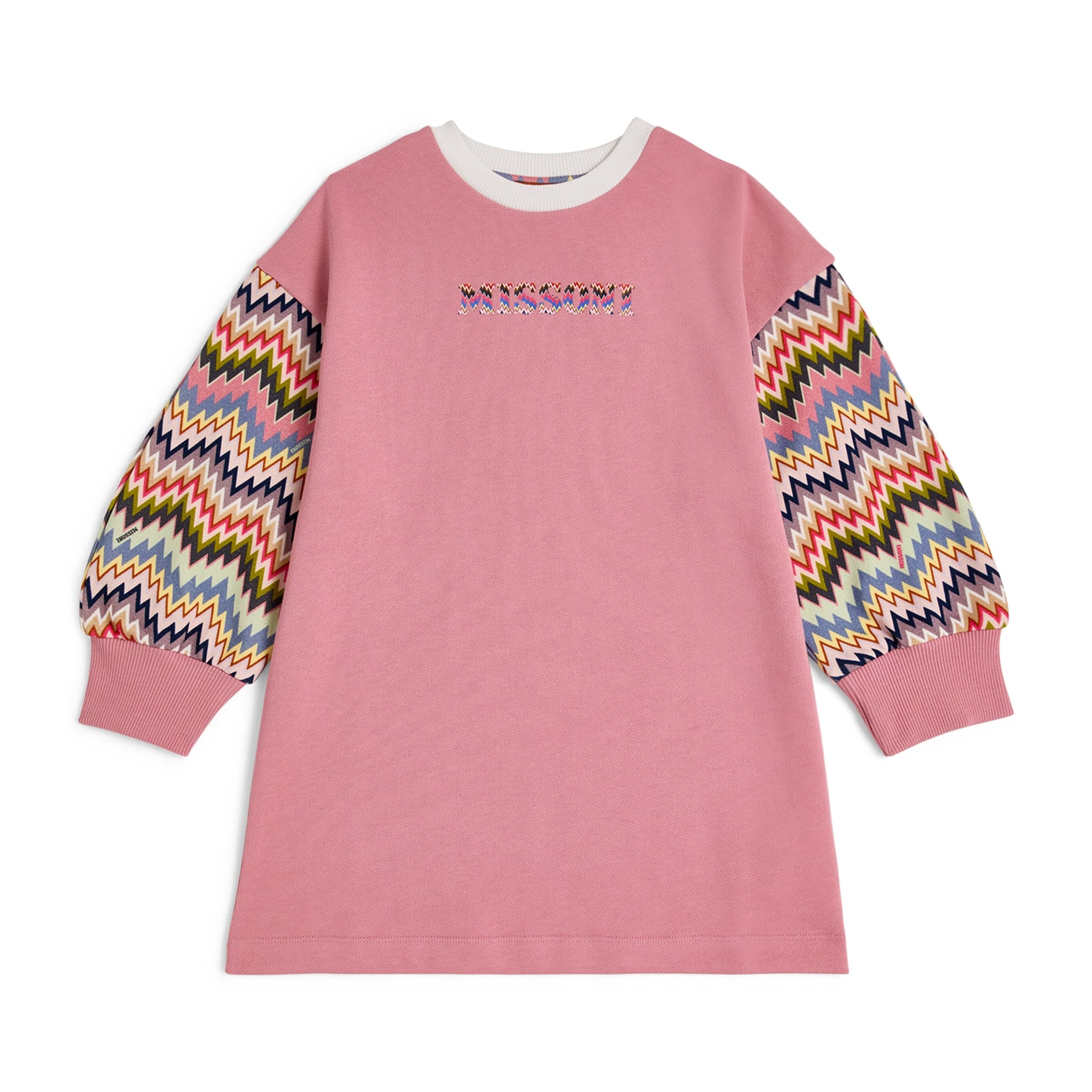 Missoni Kids Pink Zigzag Dress (4-14 Years)
