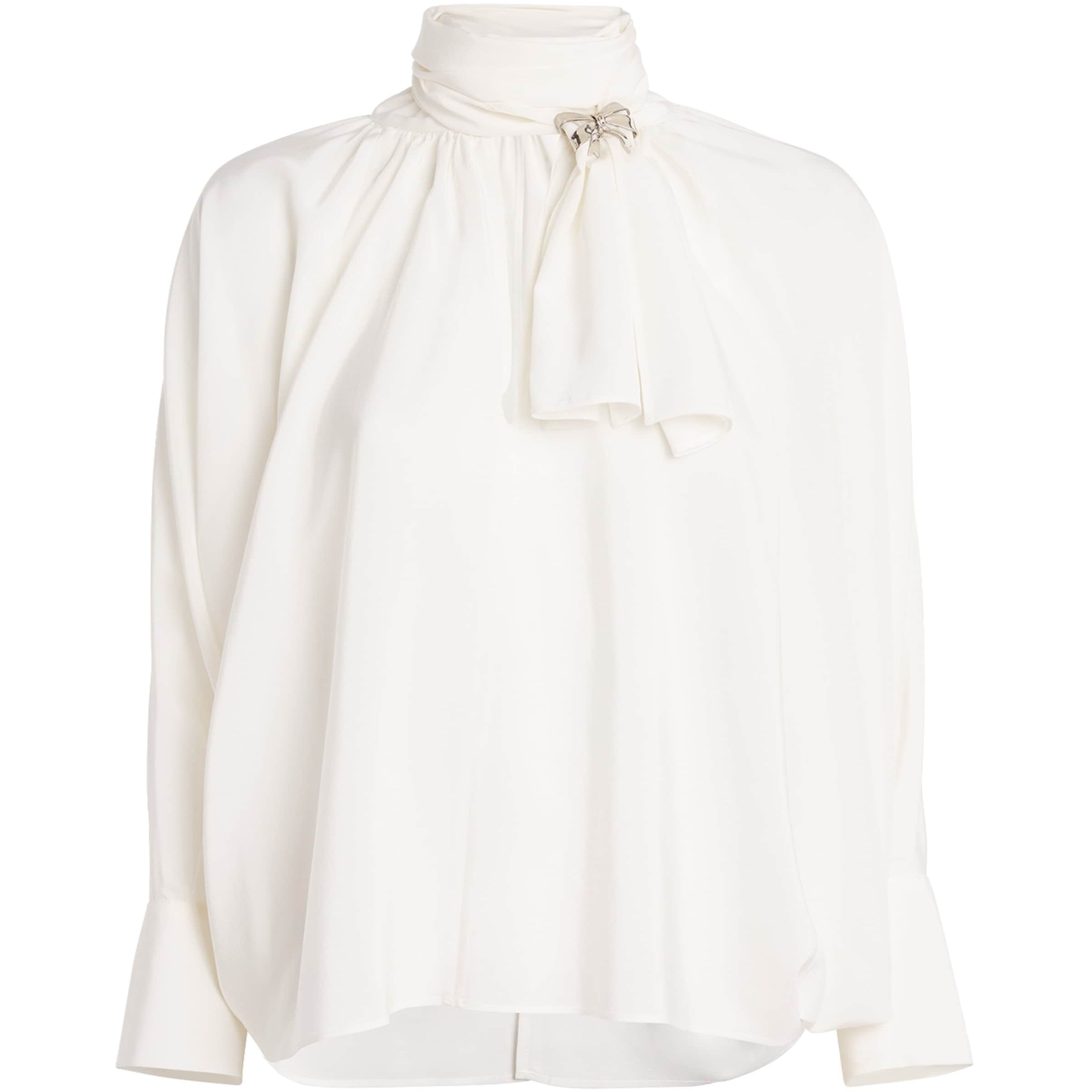 Max Mara White Silk Blouse
