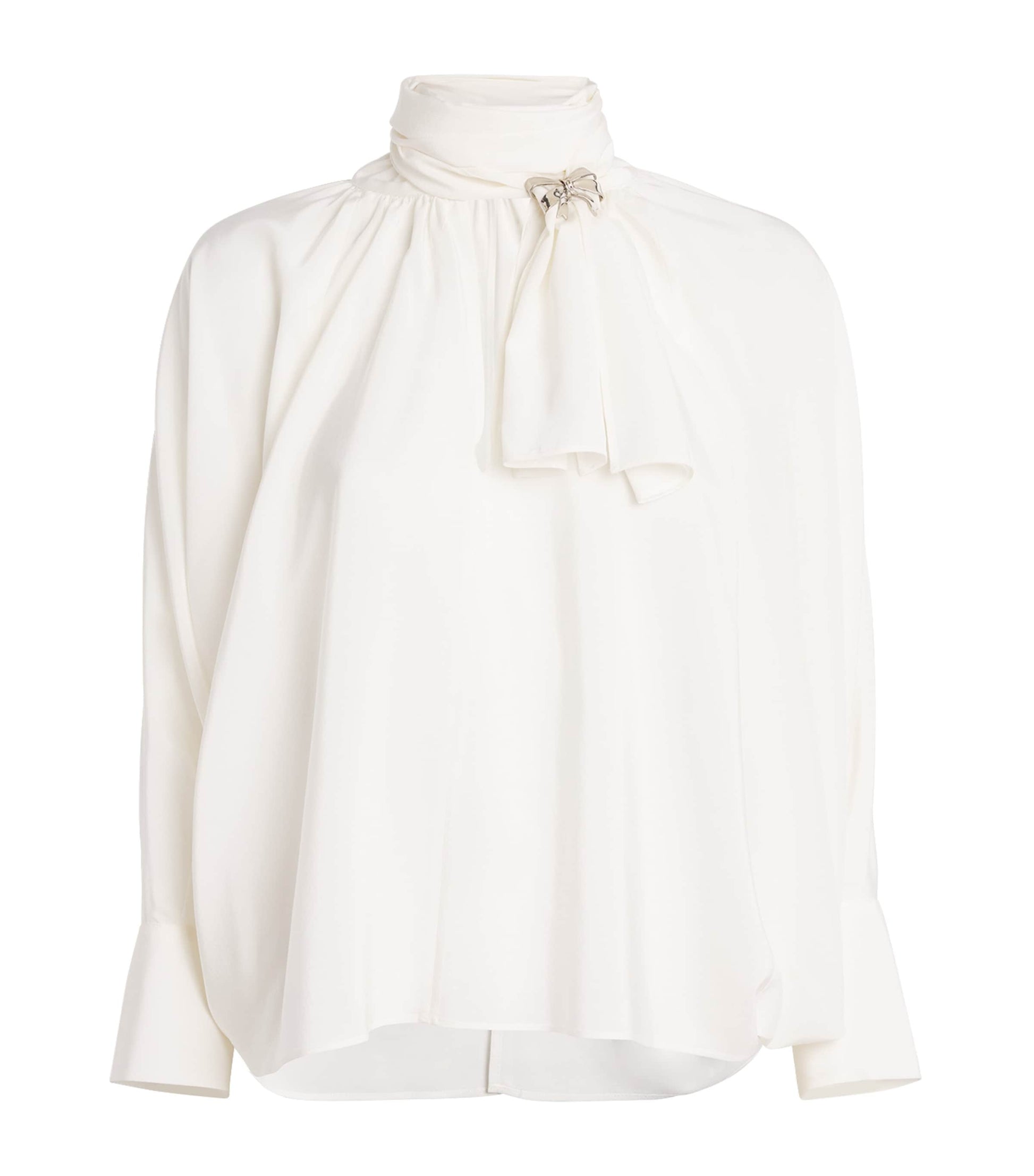 Max Mara White Silk Blouse