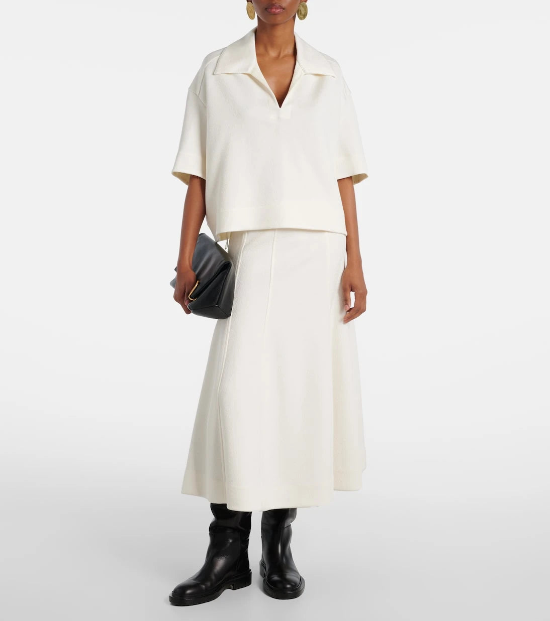Jil Sander - Knitted midi skirt