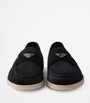 Prada Suede Logo Loafers