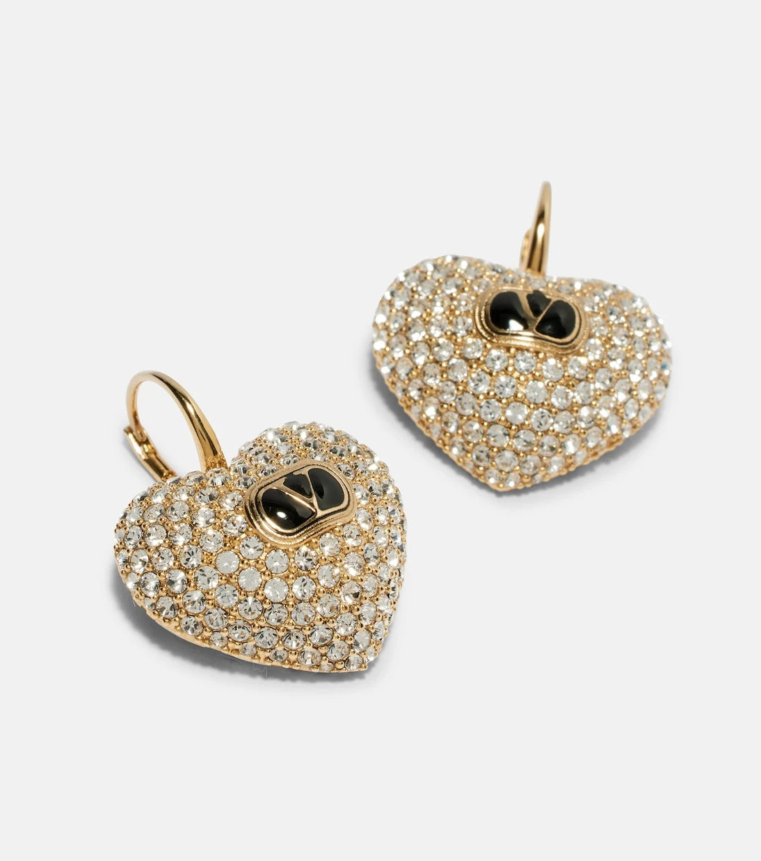 Valentino - Cœur Royale crystal-embellished earrings