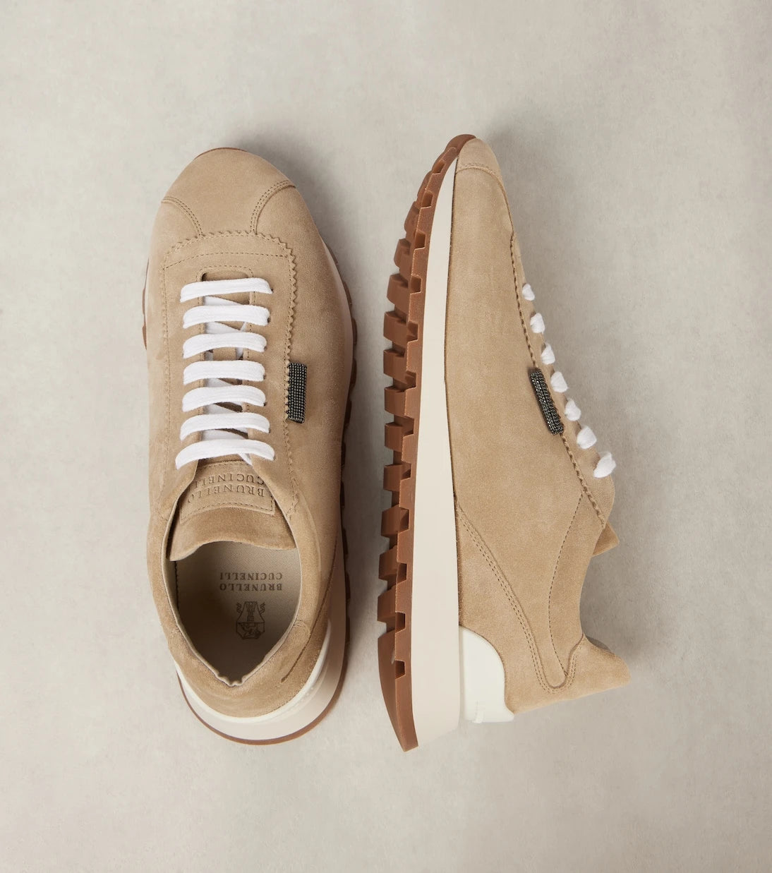 Brunello Cucinelli - Monili suede sneakers