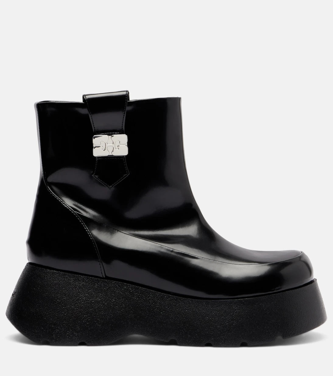 Ganni - Kat platform ankle boots