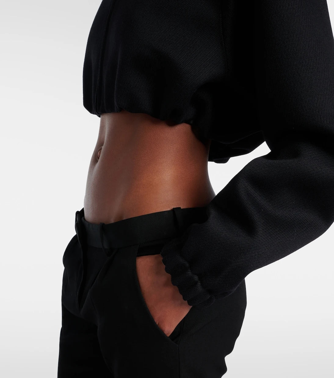 Balenciaga - Cropped blouson jacket