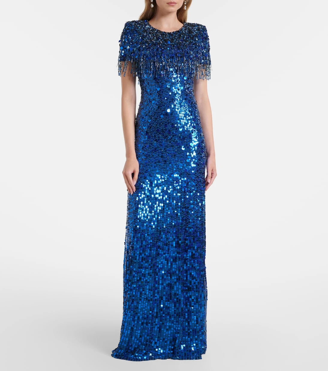 Jenny Packham - Embellished fringed gown