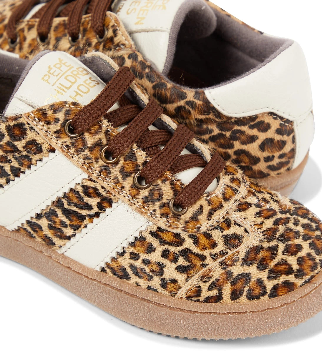 PèPè - Pony leopard-print calf hair sneakers