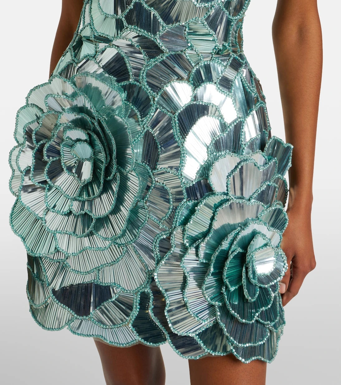 Oscar de la Renta - Sequined bustier dress