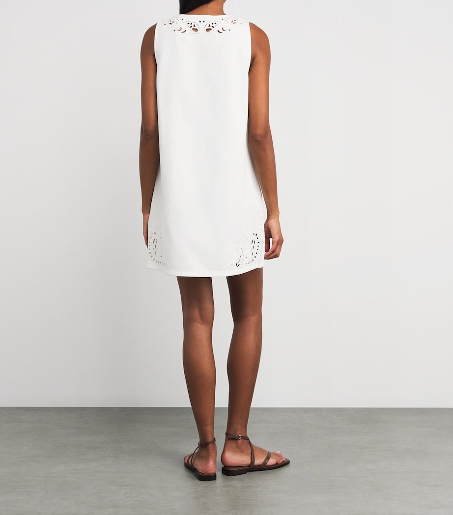 Rag & Bone White Featherweight Belle Mini Dress
