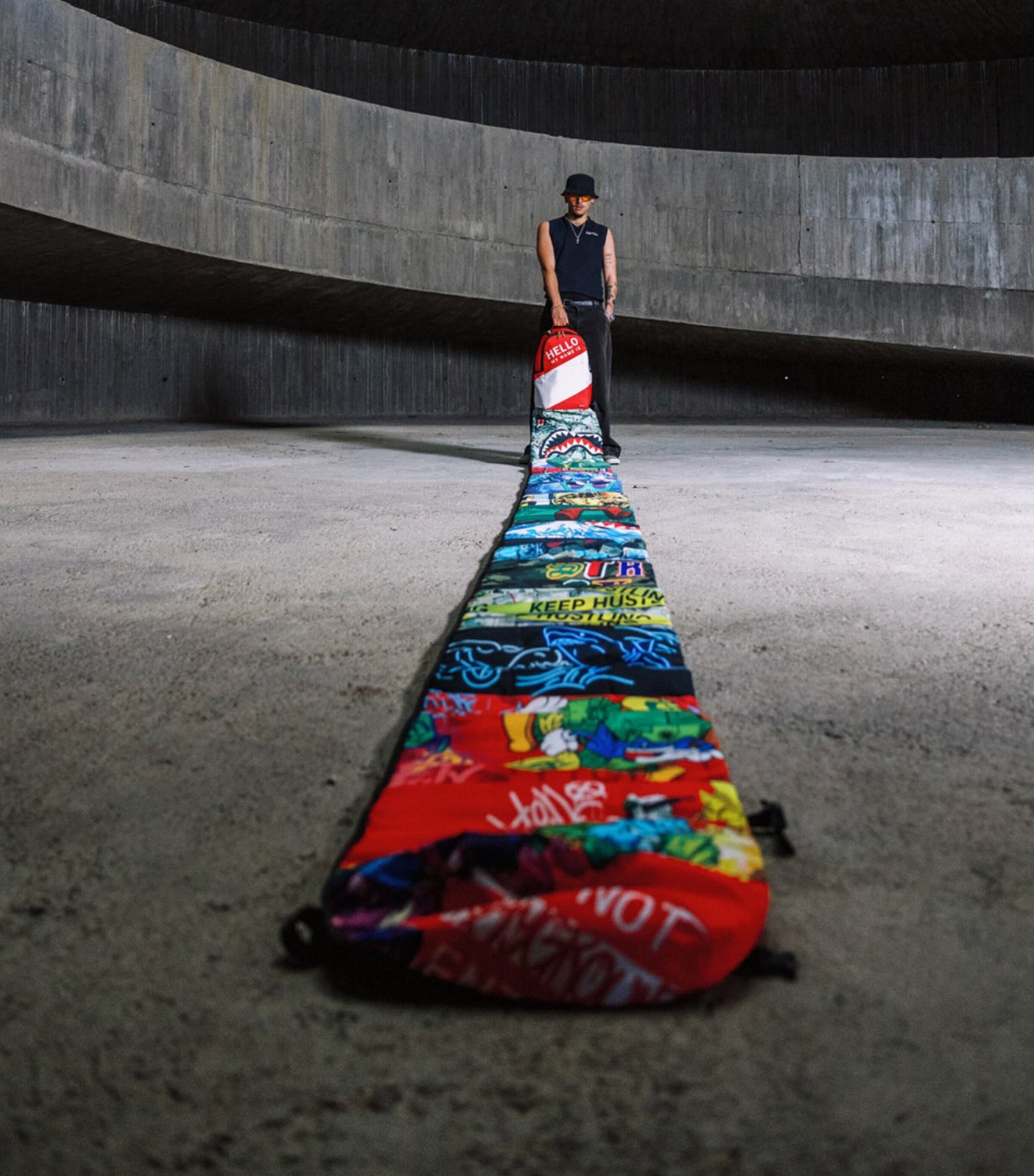 The Scroll of 15 Years Backpack BLACK