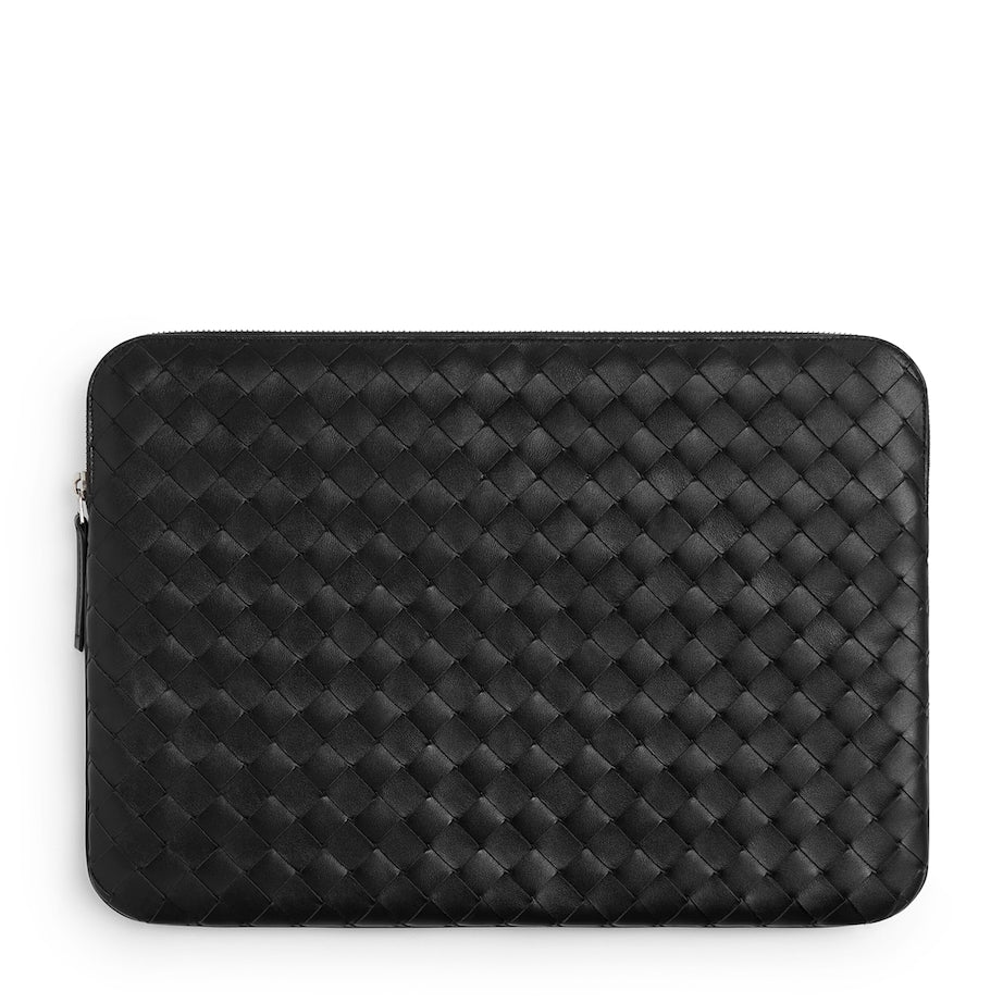 Leather Intrecciato Document Case