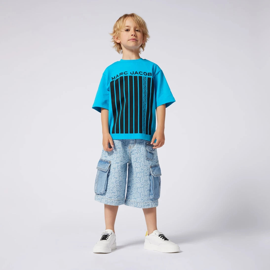 Marc Jacobs Kids - Logo denim cargo shorts