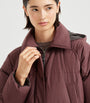 Purple Technical Padded Hooded Jacket