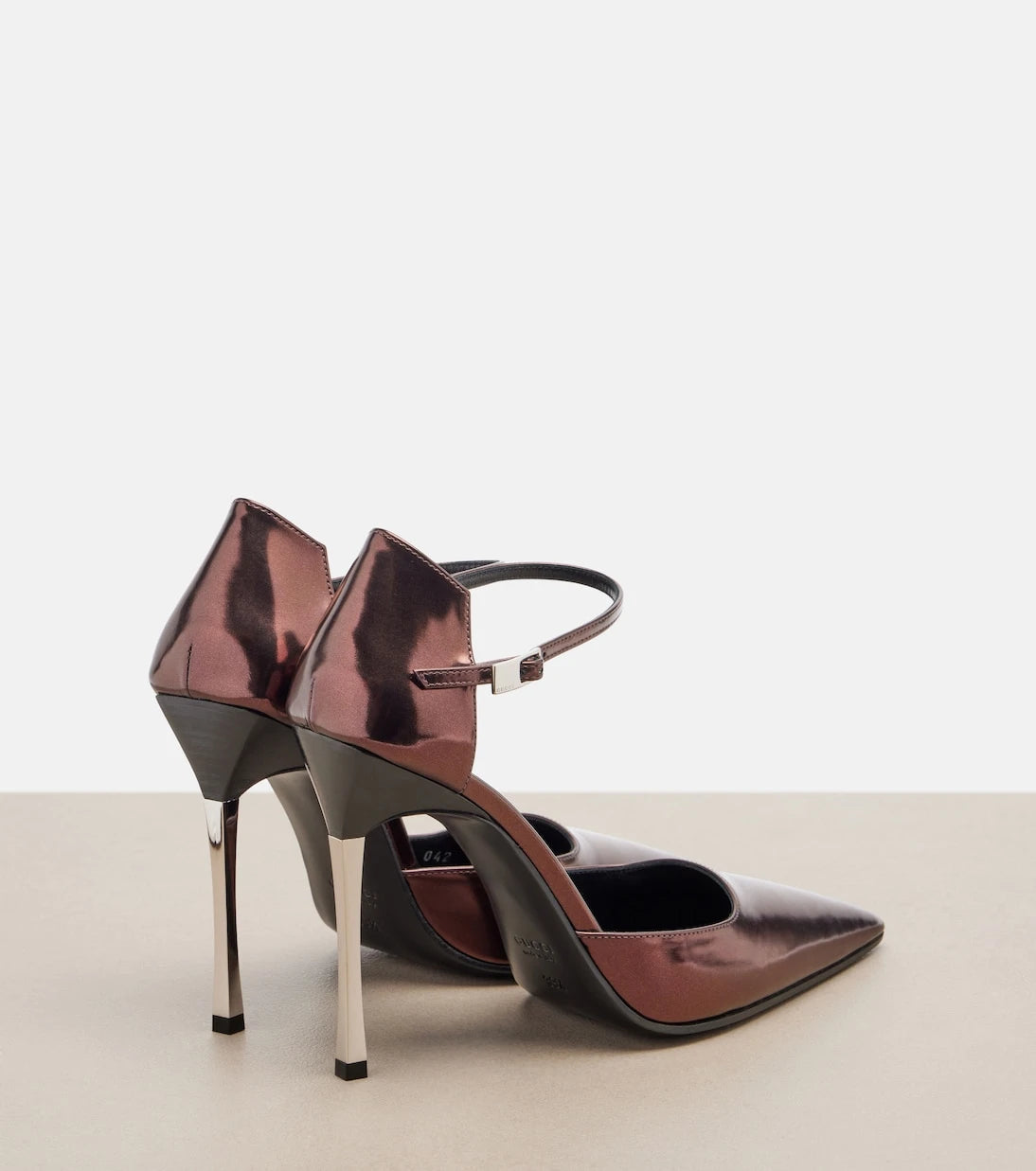 Gucci - Bombshell metallic leather pumps