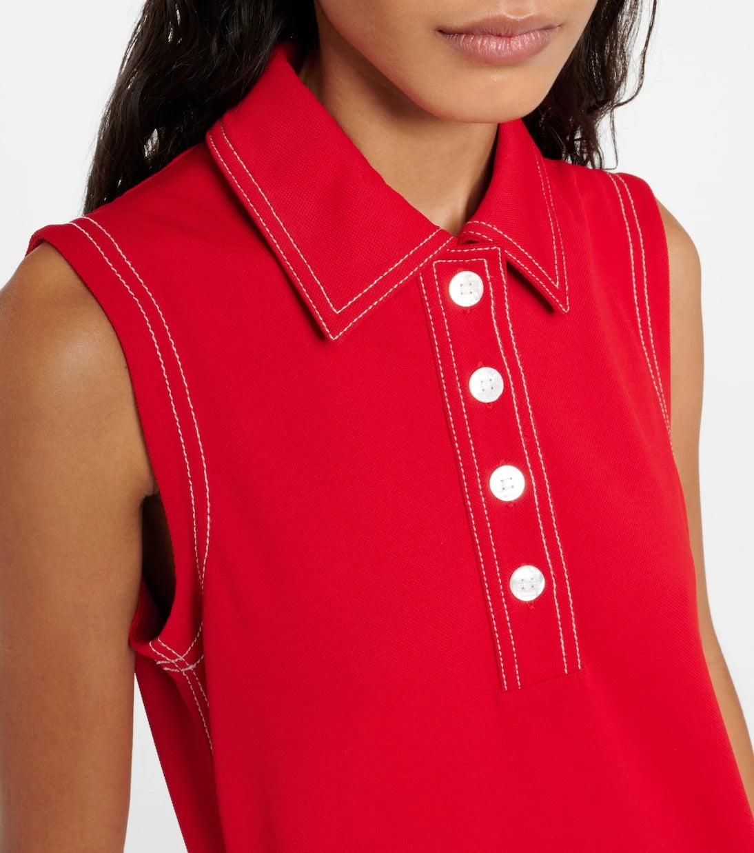 Tory Sport - Contrast Stitch Polo minidress