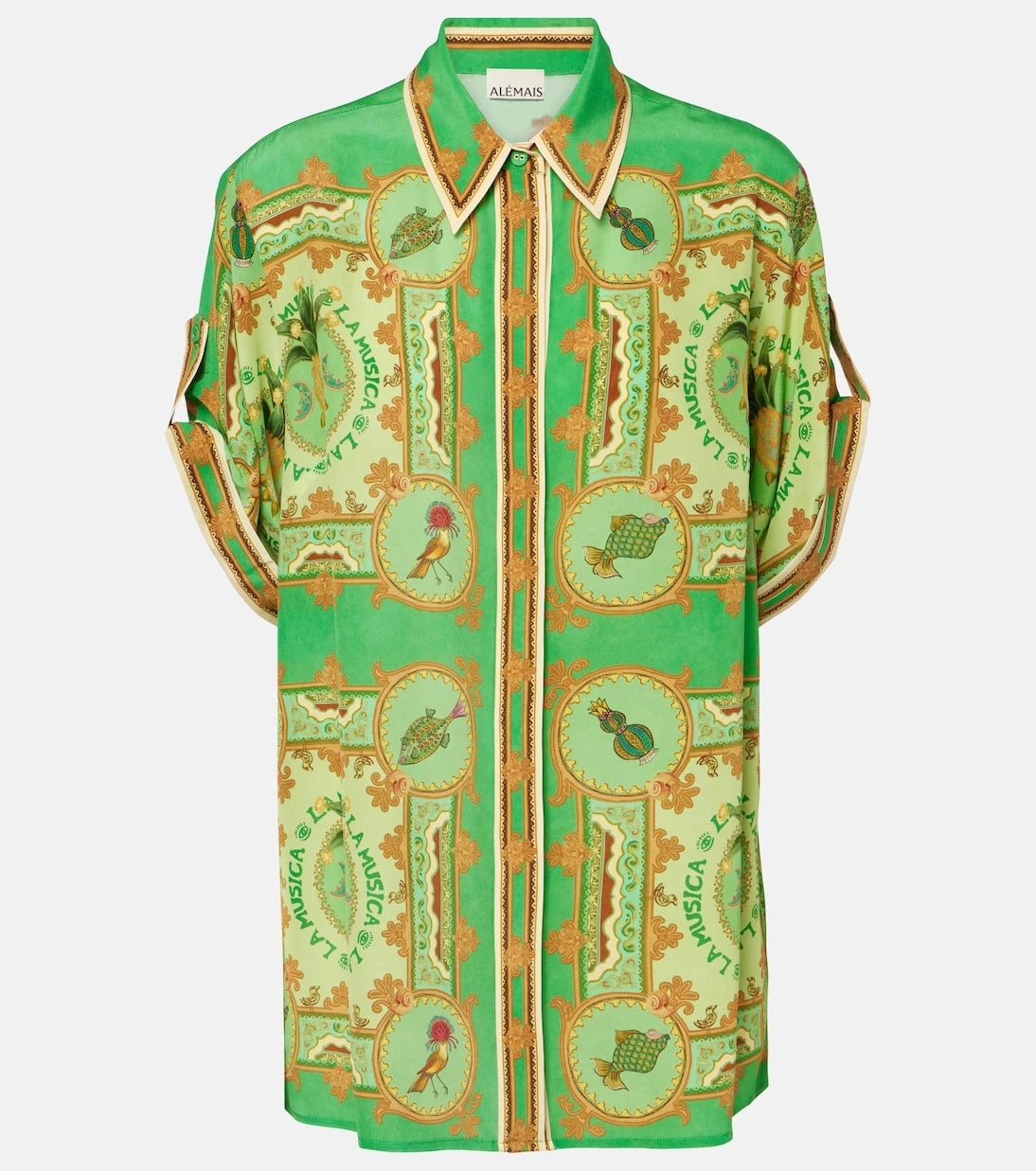 Alémais - La Musica printed silk shirt