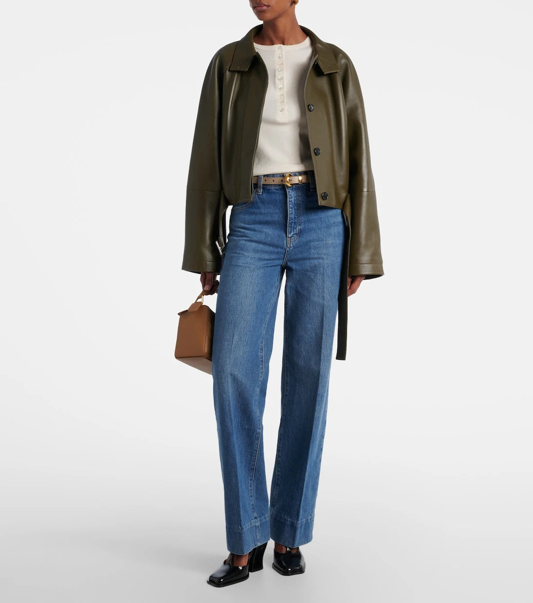 Frame - The Streamline mid-rise wide-leg jeans