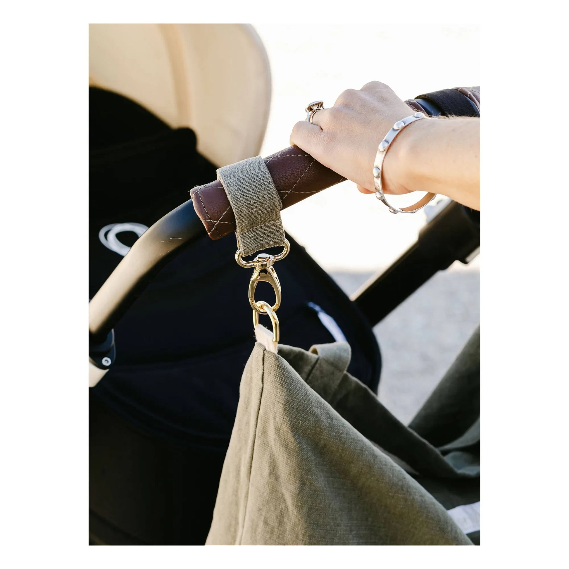 Adorna - Emma Linen tote bag | Khaki