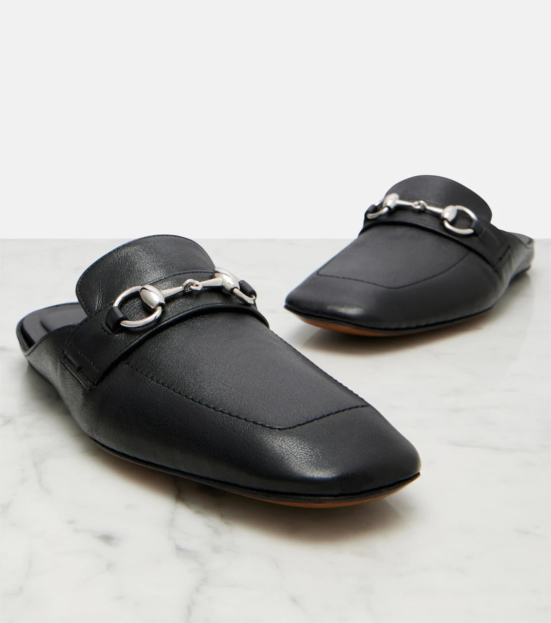 Gucci - Ragazzo Horsebit leather mules