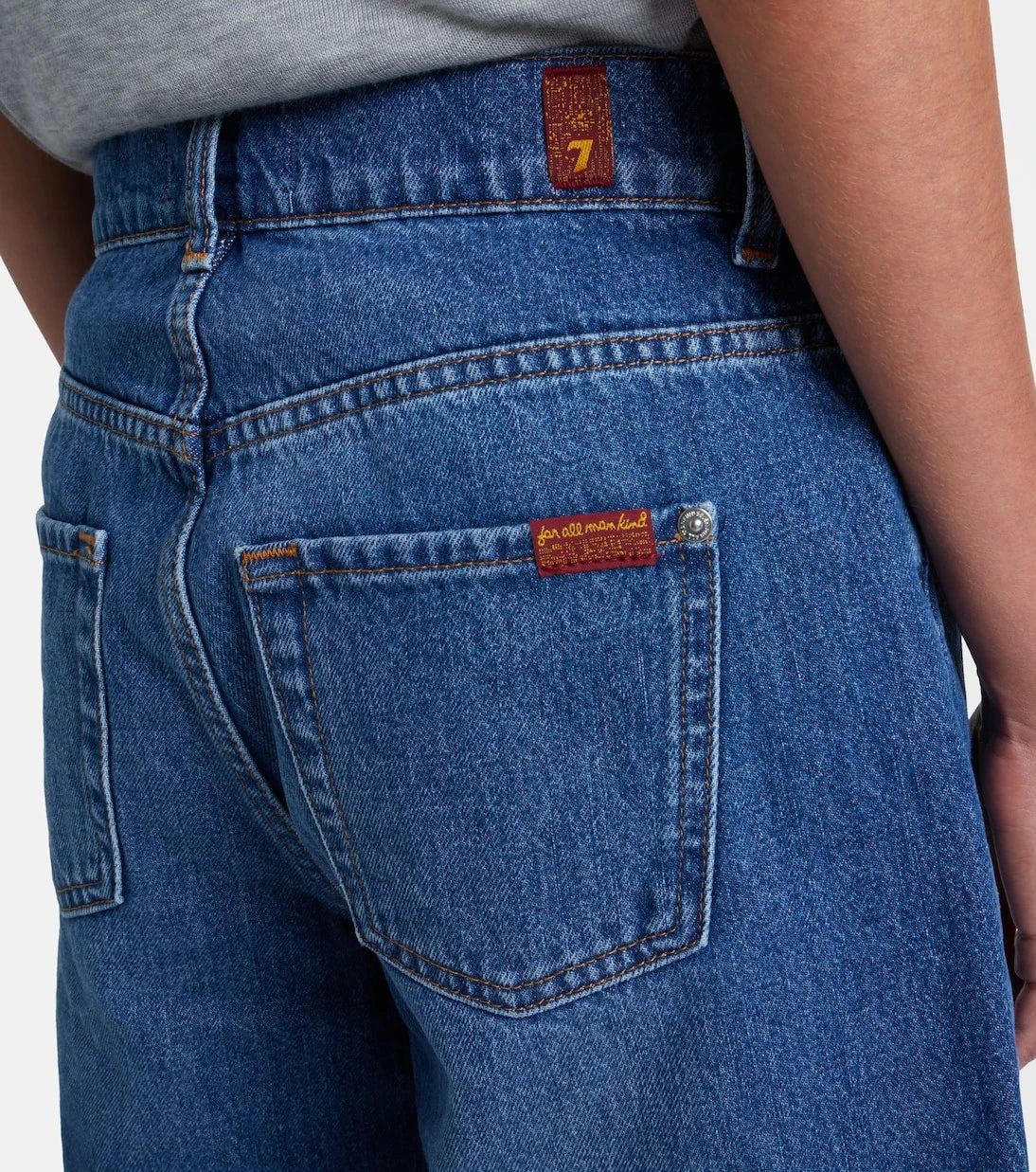 7 For All Mankind - Lola distressed denim Bermuda shorts