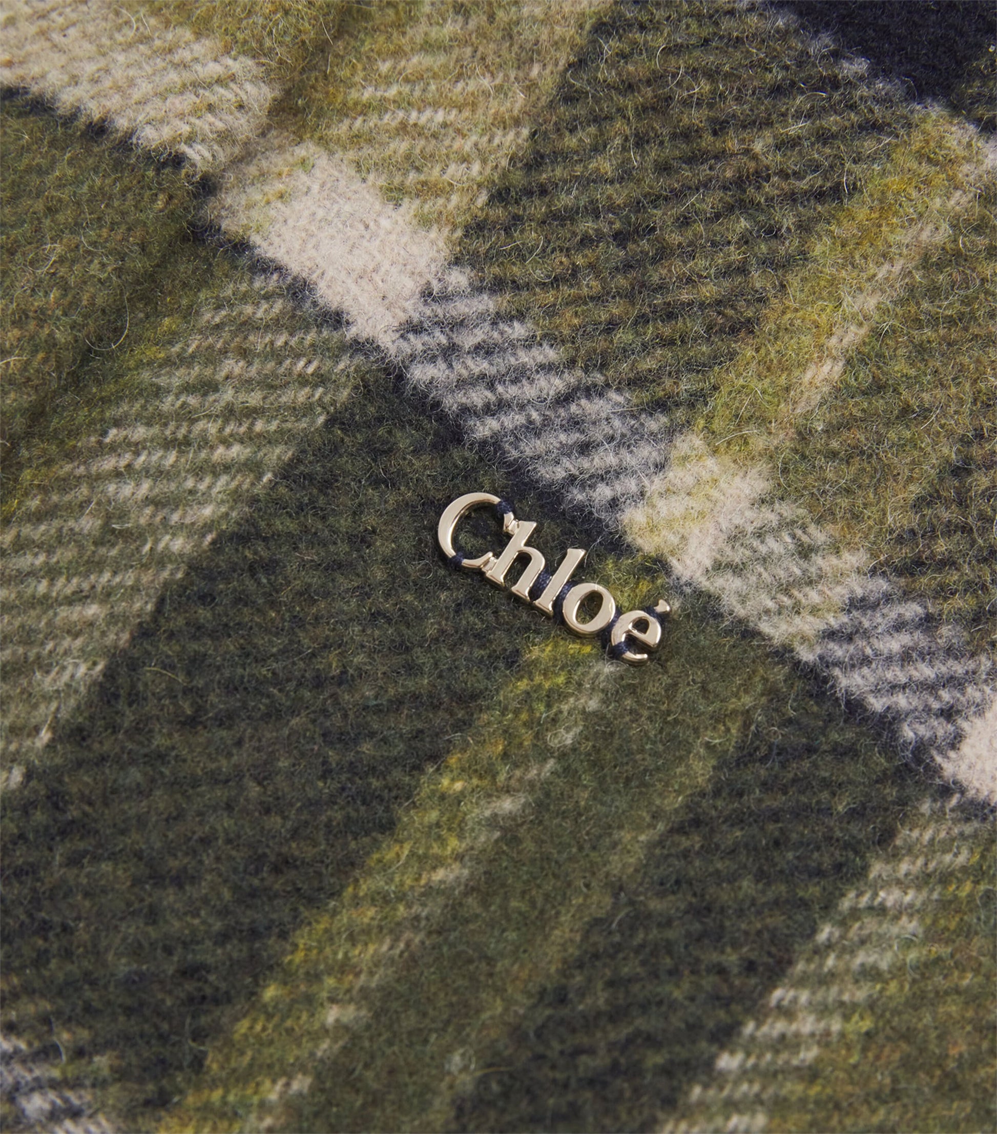 Chloé Kids Check Hooded Cape (6-18 Months)