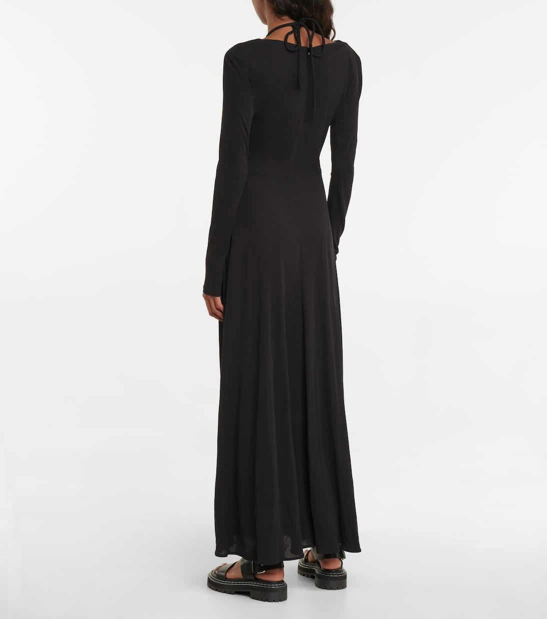 Proenza Schouler - فستان ماكسي من الجيرسيه بقصّات مفتوحة