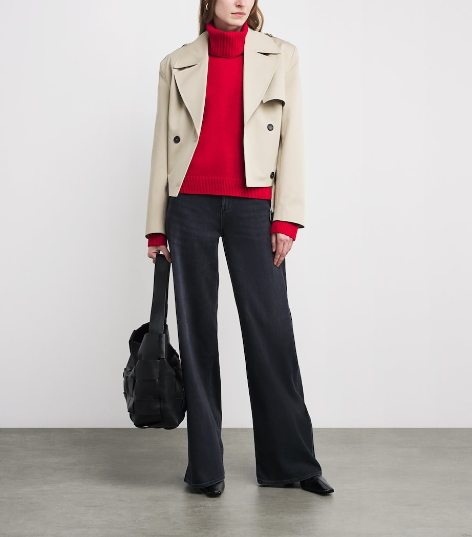 Red Cashmere Snood Sweater