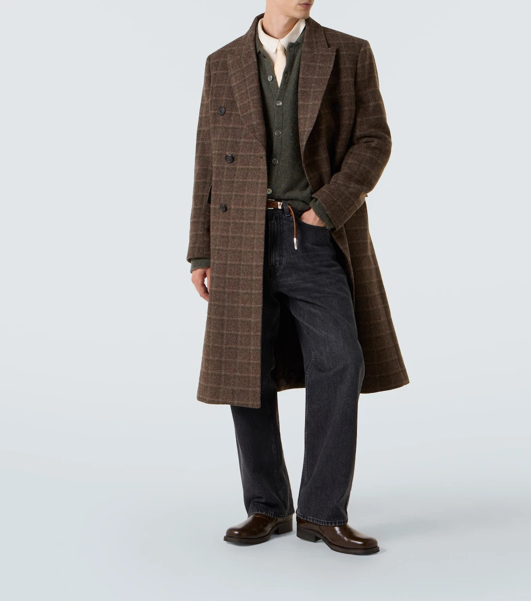 Our Legacy - Whale checked virgin wool coat