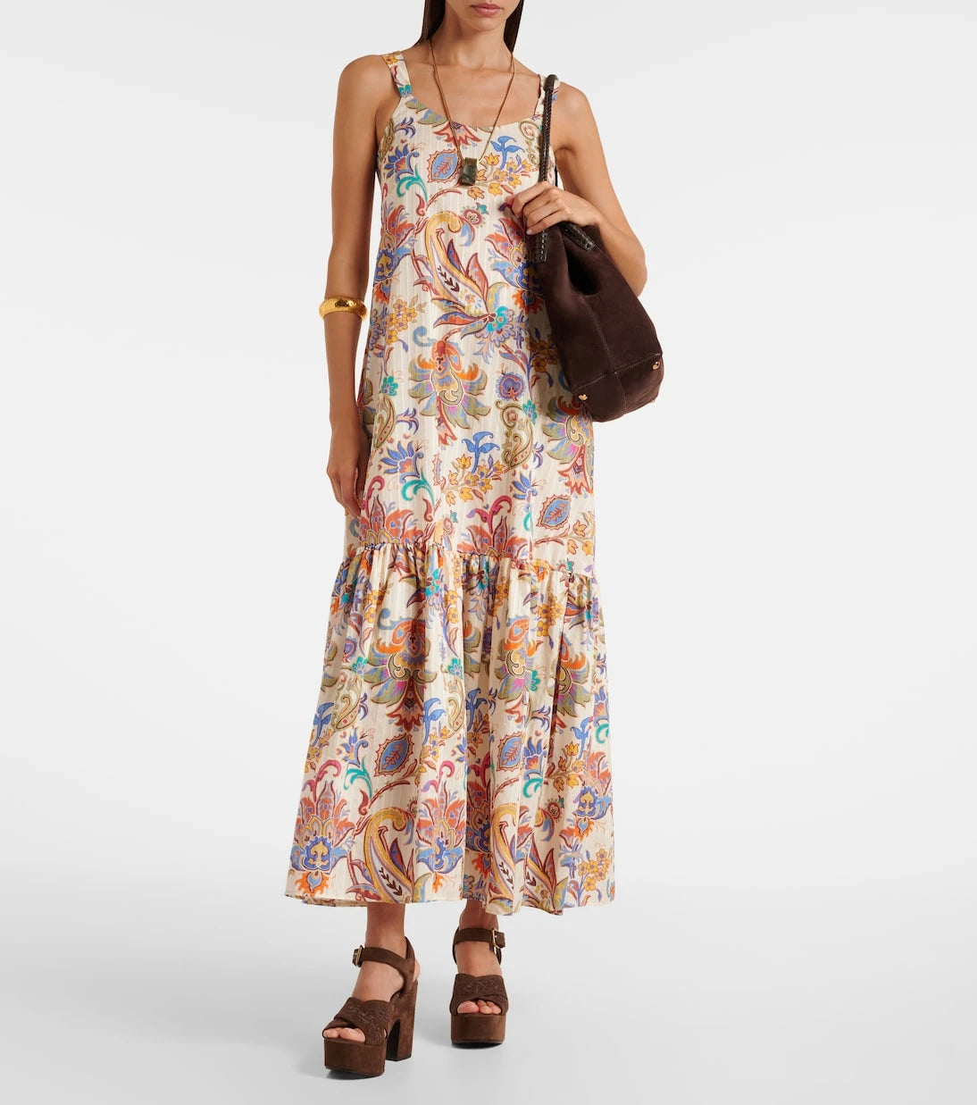 Etro - Paisley cotton maxi dress