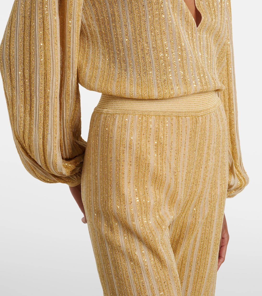 Missoni - Zig Zag lamé straight pants