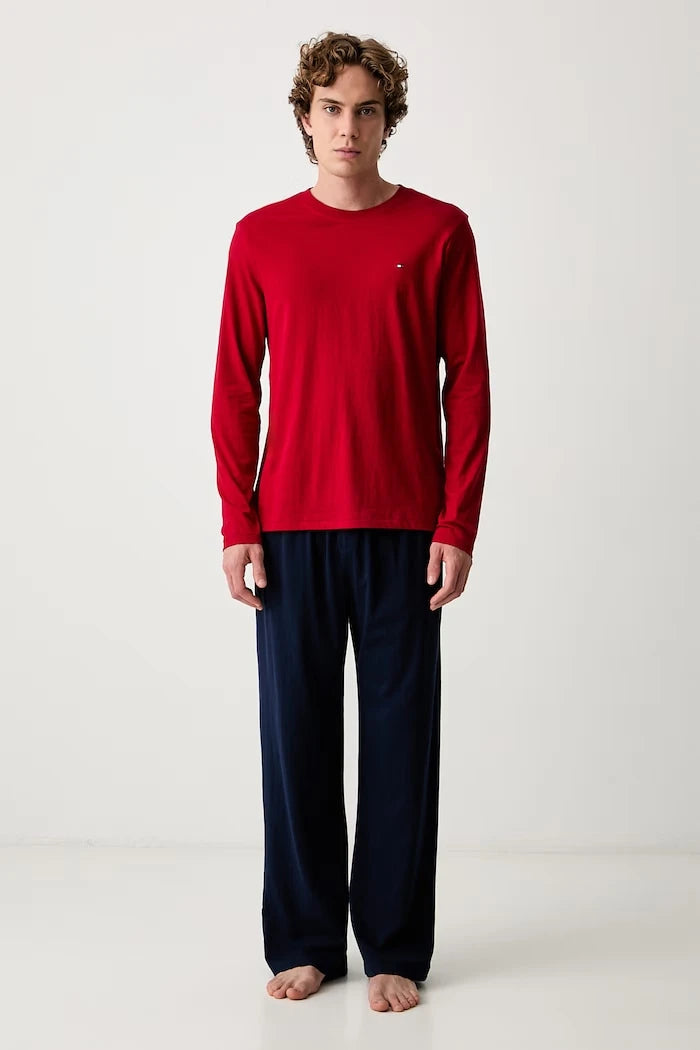 Tommy Hilfiger erkek pamuklu iki parçalı pijama