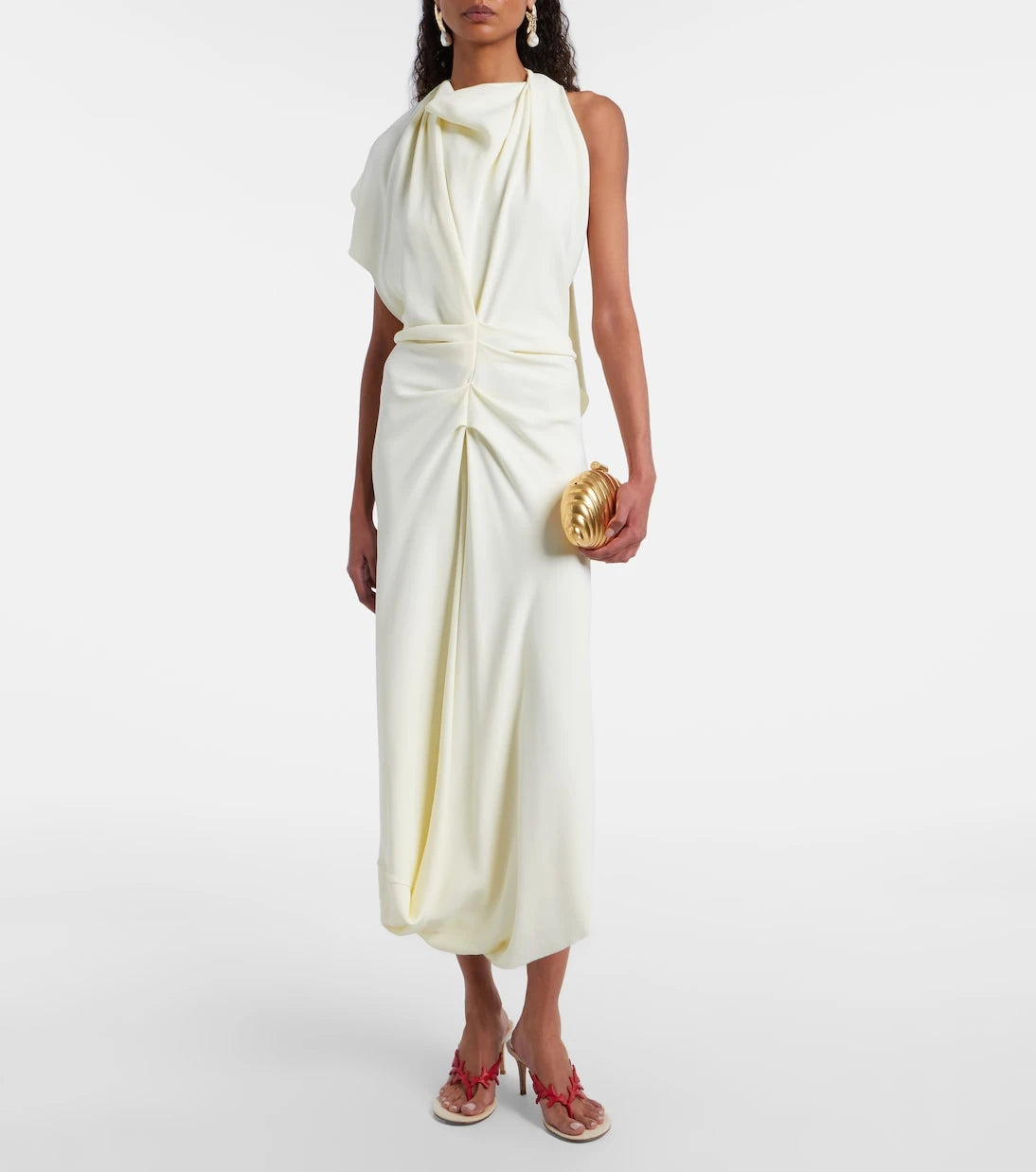 Gianvito Rossi - Ocean canvas and leather thong sandals