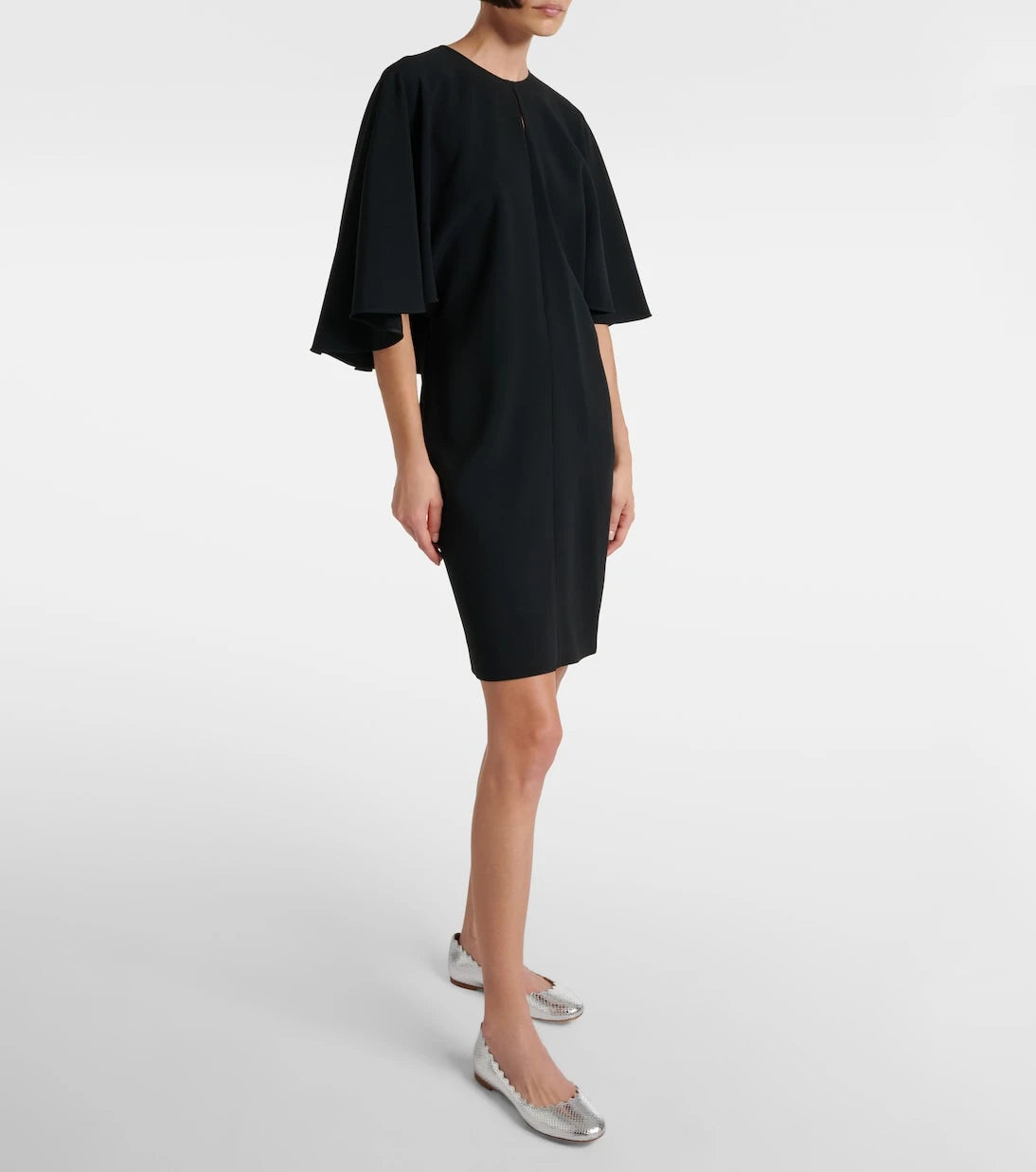 Chloé - Lauren croc-effect leather ballet flats