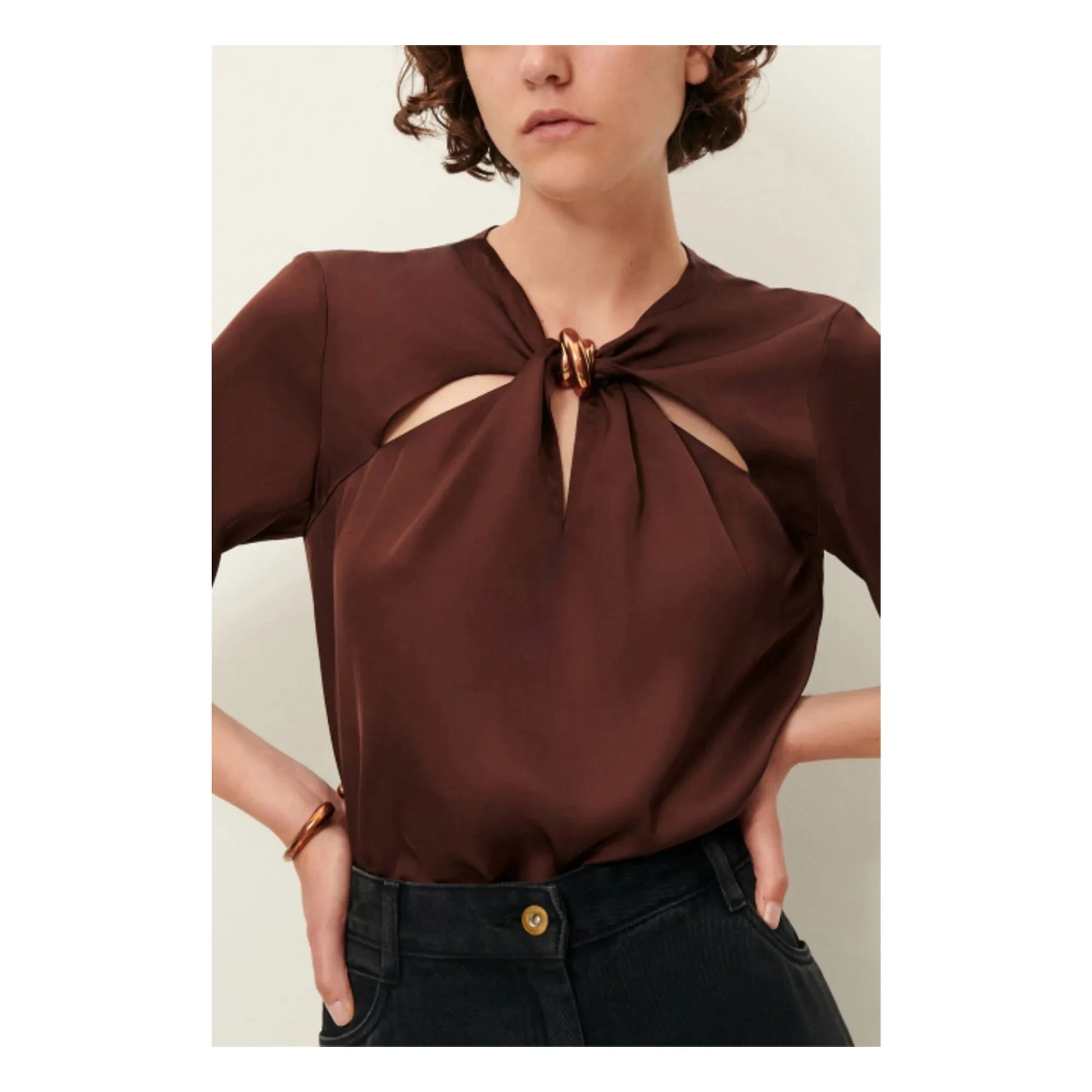 Sessùn - Amaya blouse | Brown
