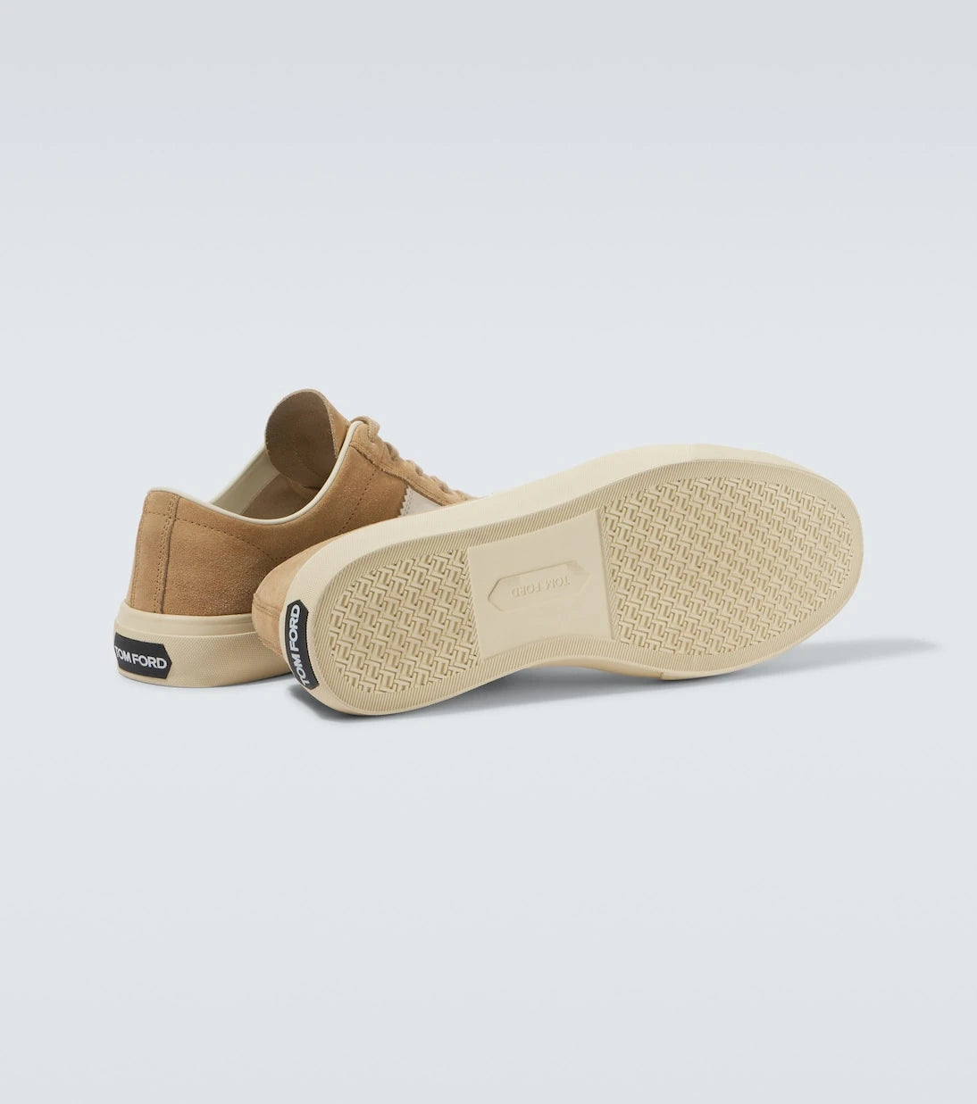 Tom Ford - Cambridge leather-trimmed suede sneakers