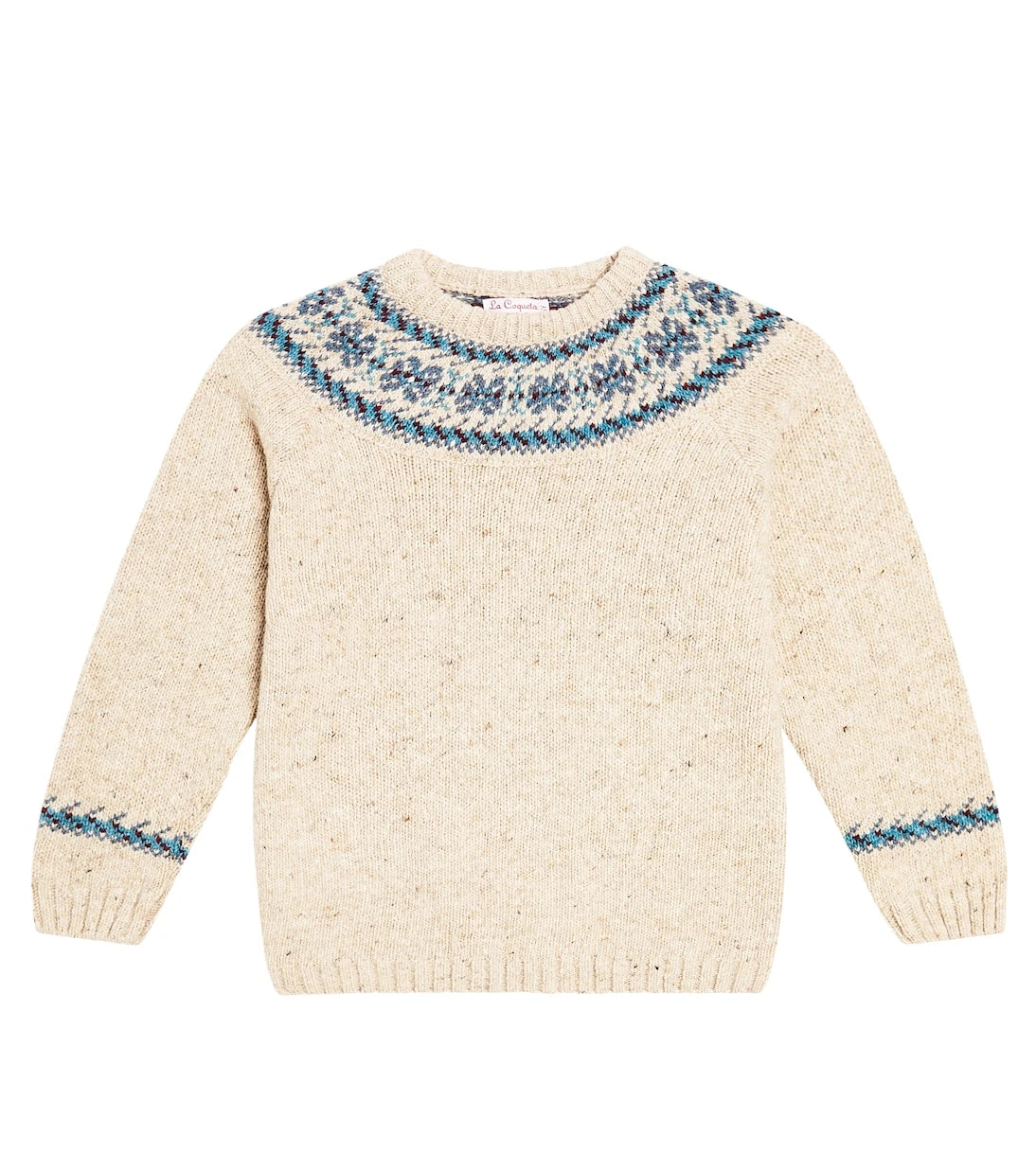 La Coqueta - Fair Isle wool-blend intarsia sweater