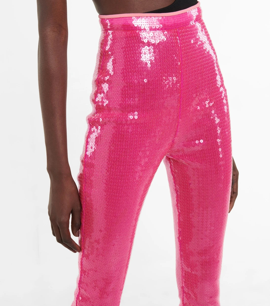 David Koma - Sequined high-rise slim pants
