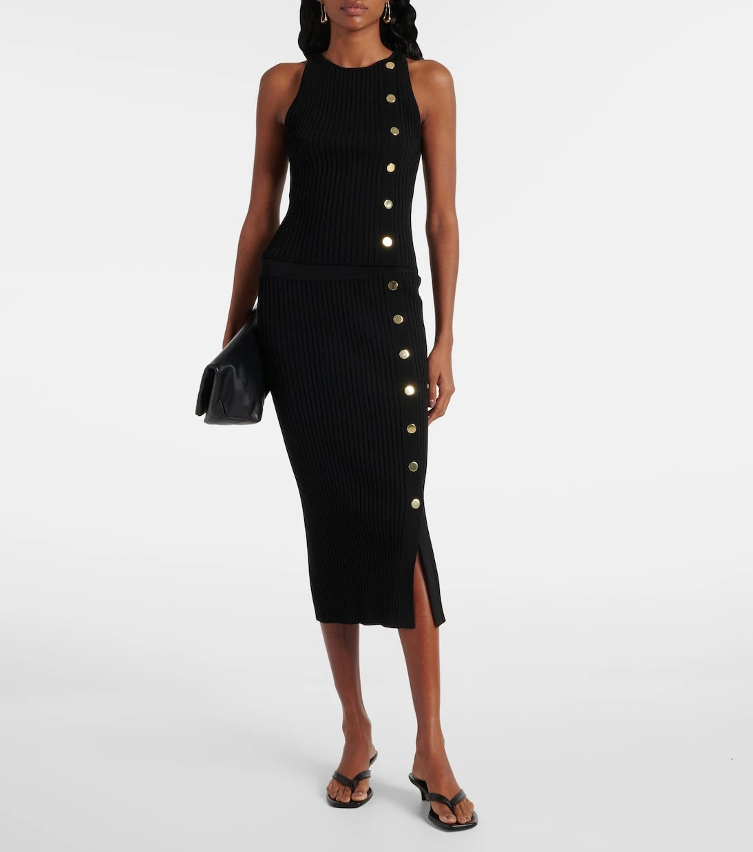 Veronica Beard - Nelson embellished ribbed-knit top