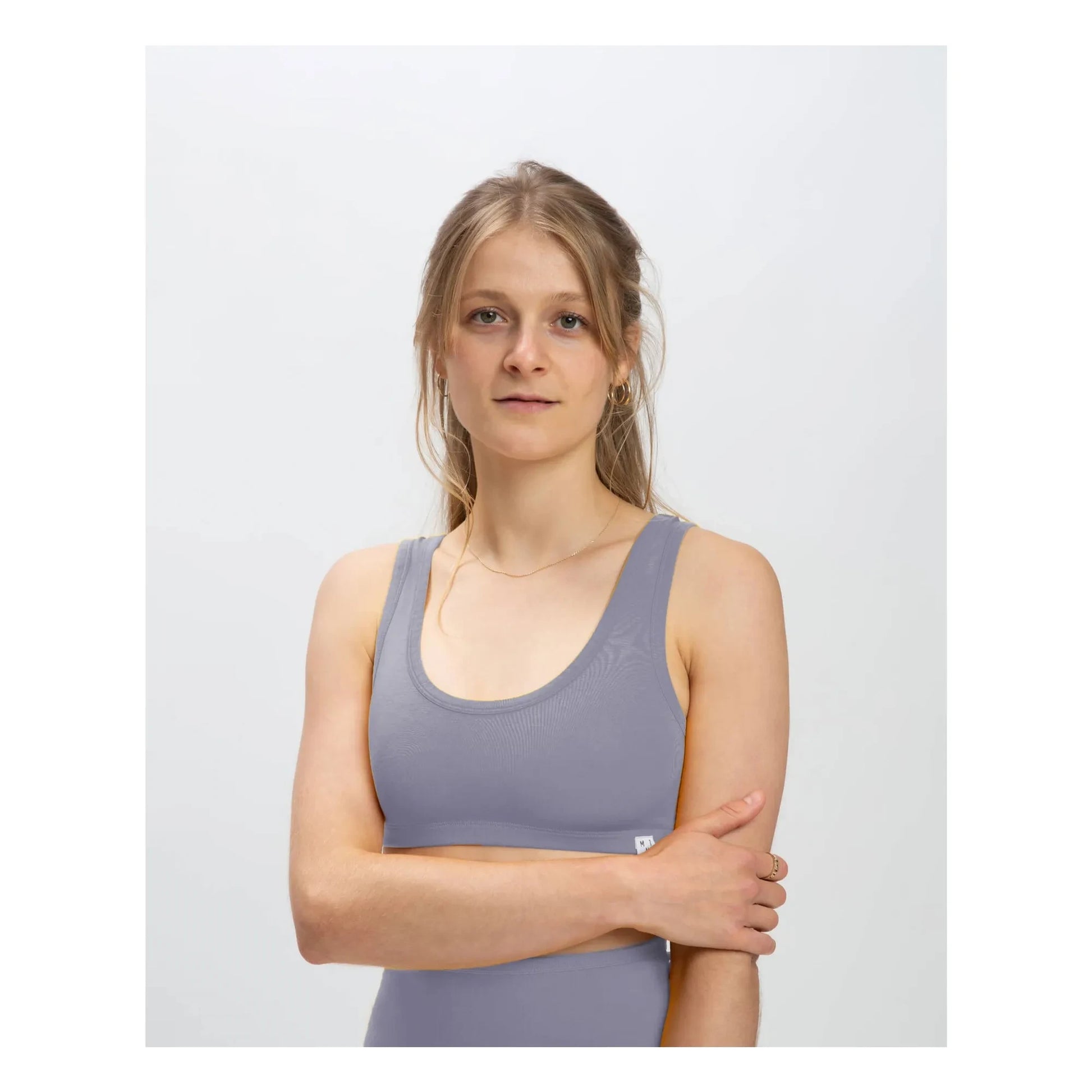 Matona - Plain organic cotton bra | Mauve